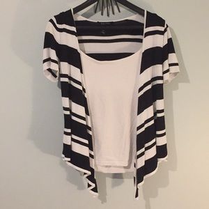 Black and white cardigan